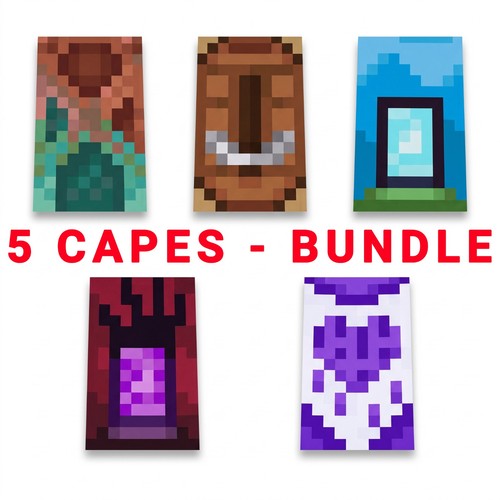 Minecraft cape bundle - 5, bundle–