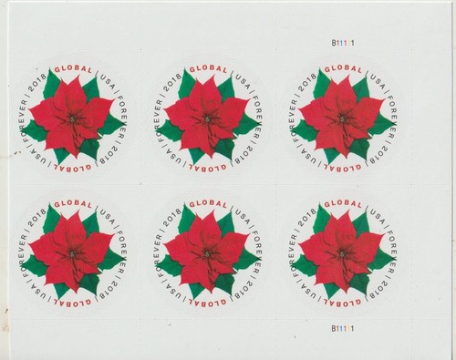Six usps global poinsettia - six,